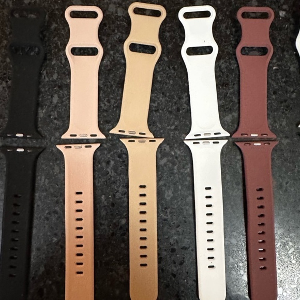 Lot of 5 Silicone Watch Bands S/M